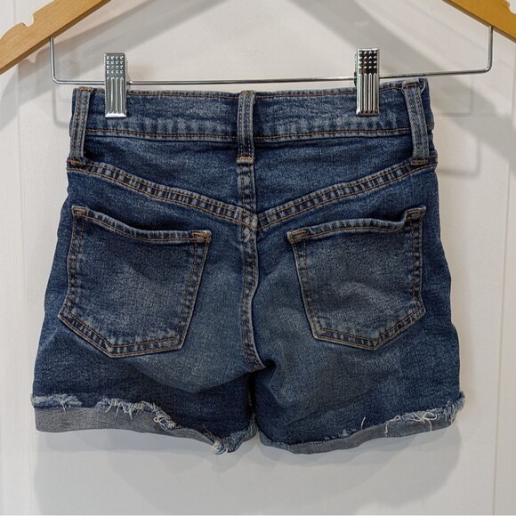 Old Navy Denim Shorts Jean Jorts Distressed Spring Summer Girls Size 8 - Picture 3 of 4